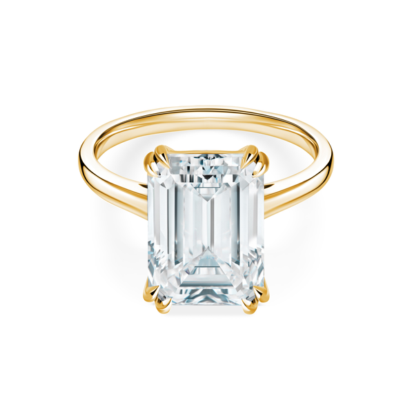 Emerald cut diamond 5.00 cts ring