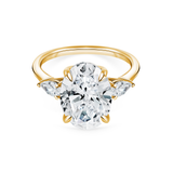 Oval shape diamond 5.00 cts ring