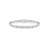 Round brilliant tennis bracelet 18.00 cts total weight