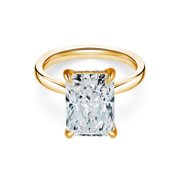 Radiant cut diamond 5.00 cts ring