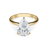 Pear shape diamond 3.00 cts ring