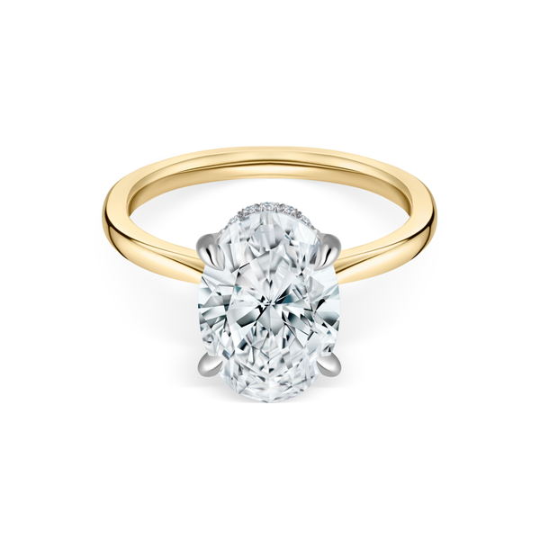 Oval shape diamond 3.00 cts ring