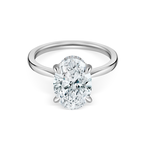 Oval shape diamond 3.00 cts ring