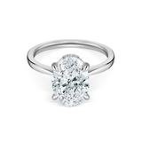 Oval shape diamond 3.00 cts ring