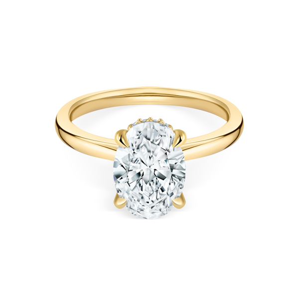 Oval shape diamond 2.00 cts ring