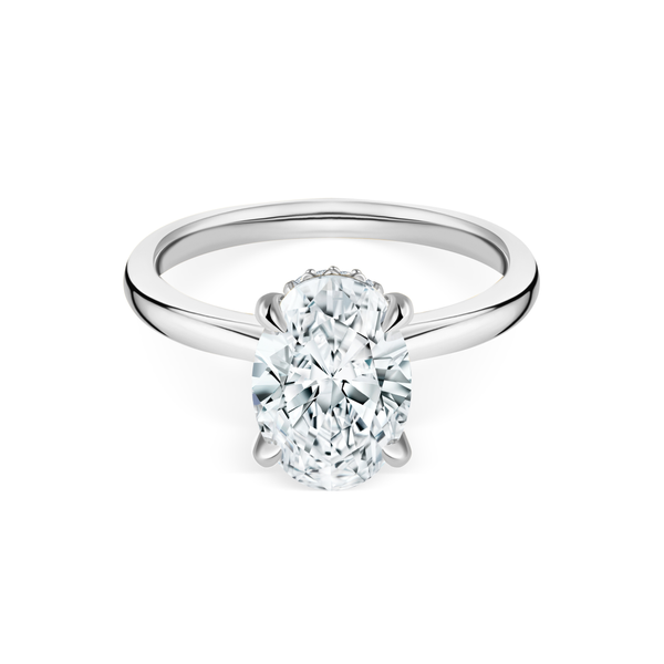 Oval shape diamond 2.00 cts ring