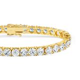 Round brilliant tennis bracelet 18.00 cts total weight