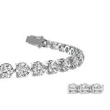 Round brilliant tennis bracelet 16.00 cts total weight