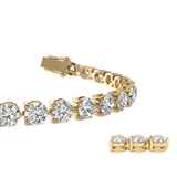 Round brilliant tennis bracelet 16.00 cts total weight