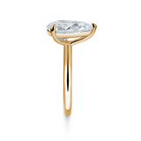 Pear shape diamond 3.00 cts ring