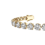 Round brilliant tennis bracelet 16.00 cts total weight