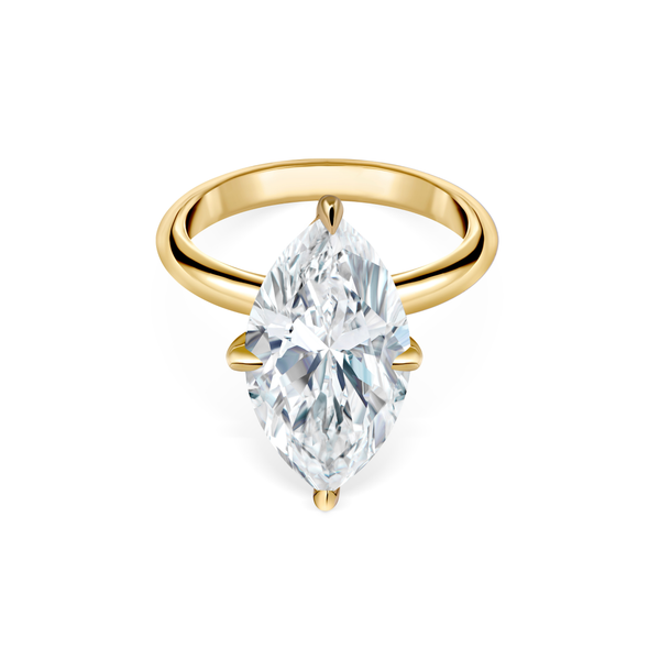 Marquise cut diamond  5.00 cts ring