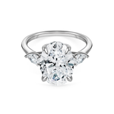 Oval shape diamond 5.00 cts ring