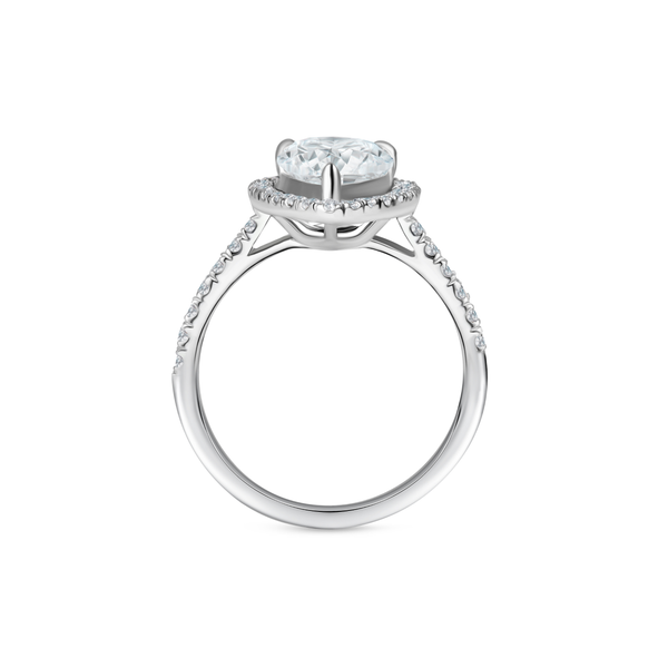Pear shape diamond 2.00 cts ring
