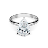 Pear shape diamond 3.00 cts ring