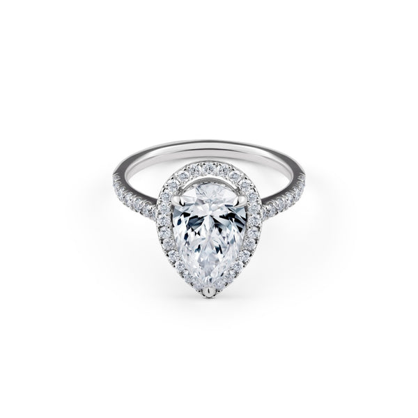 Pear shape diamond 2.00 ct ring