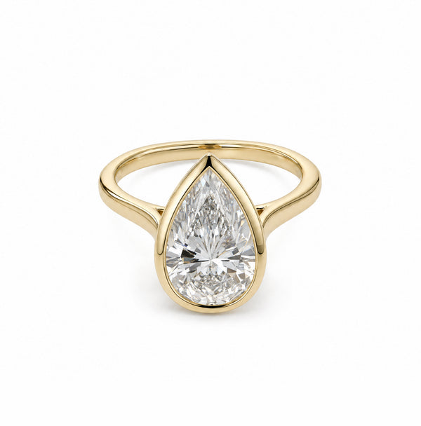 Pear shape  diamond 3.00 ct ring