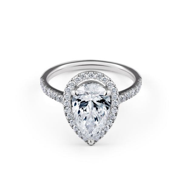 Pear shape diamond 2.00 ct ring