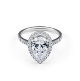 Pear shape diamond 2.00 ct ring